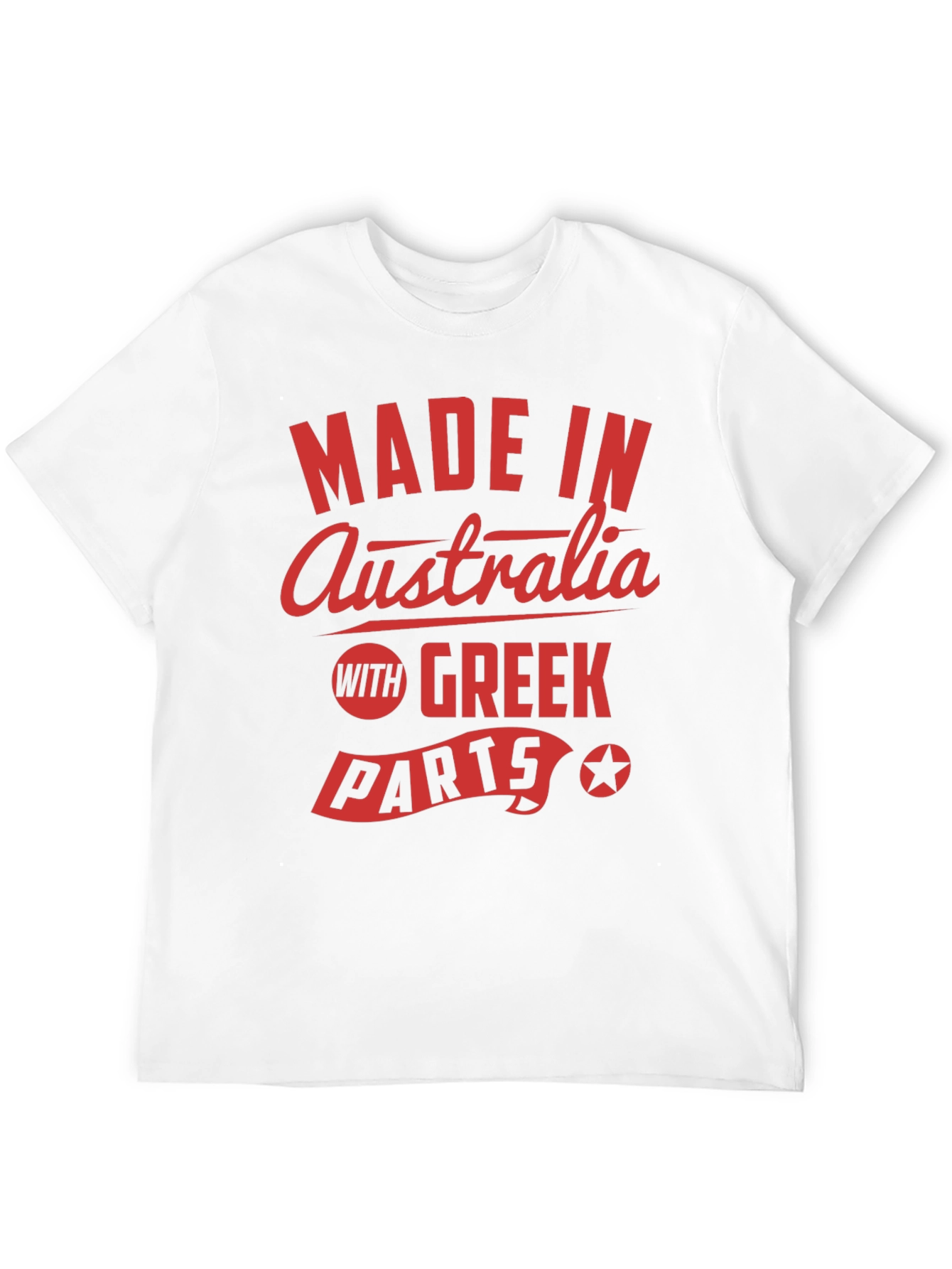 Made in Australia With Greek Parts Graphic Tee