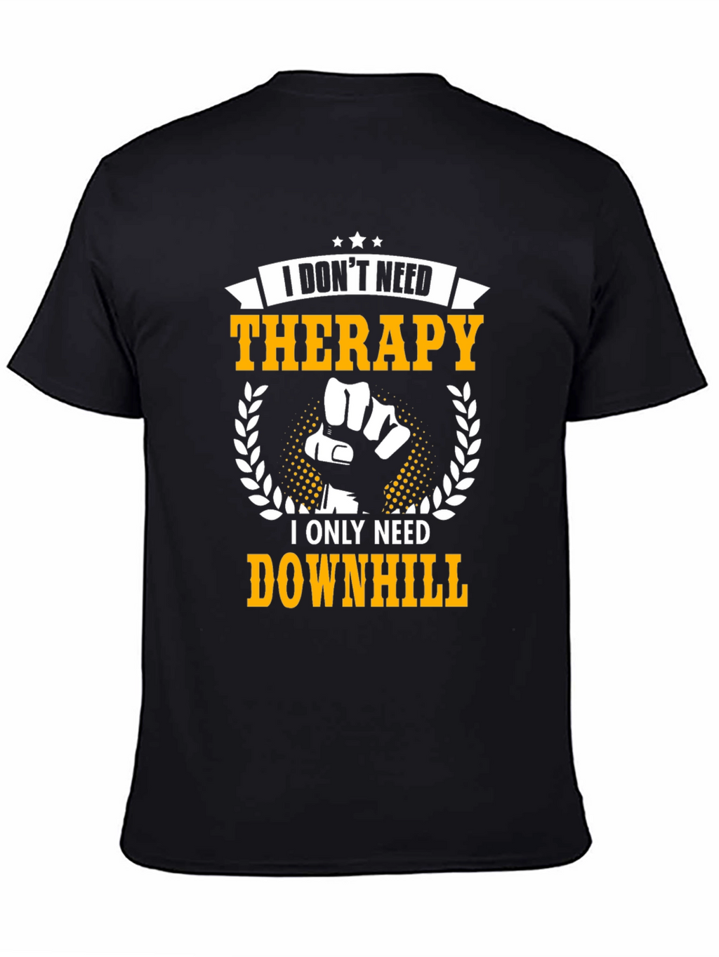 Downhill Therapy Graphic Tee - Black