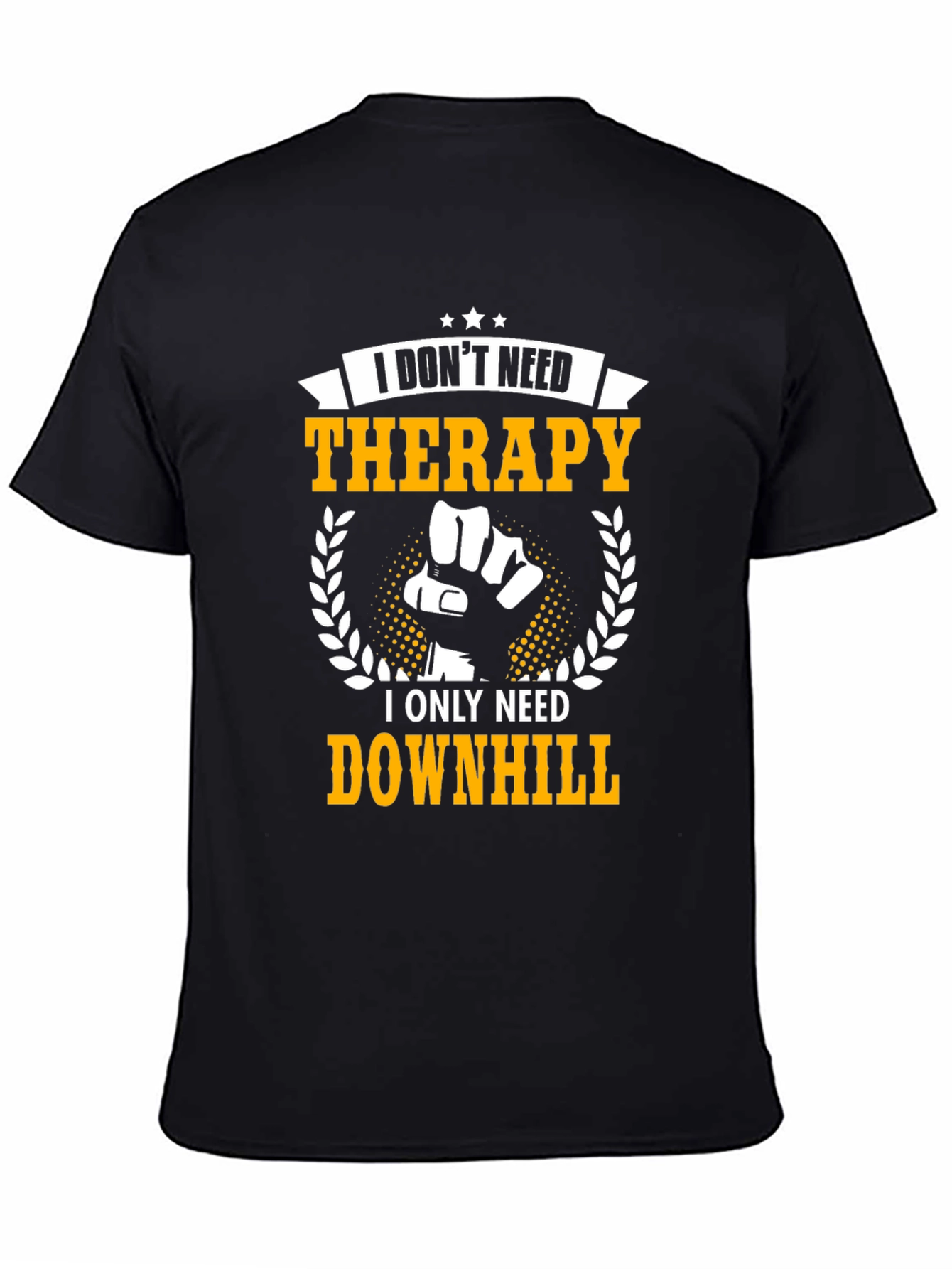 Downhill Therapy Graphic Tee - Black