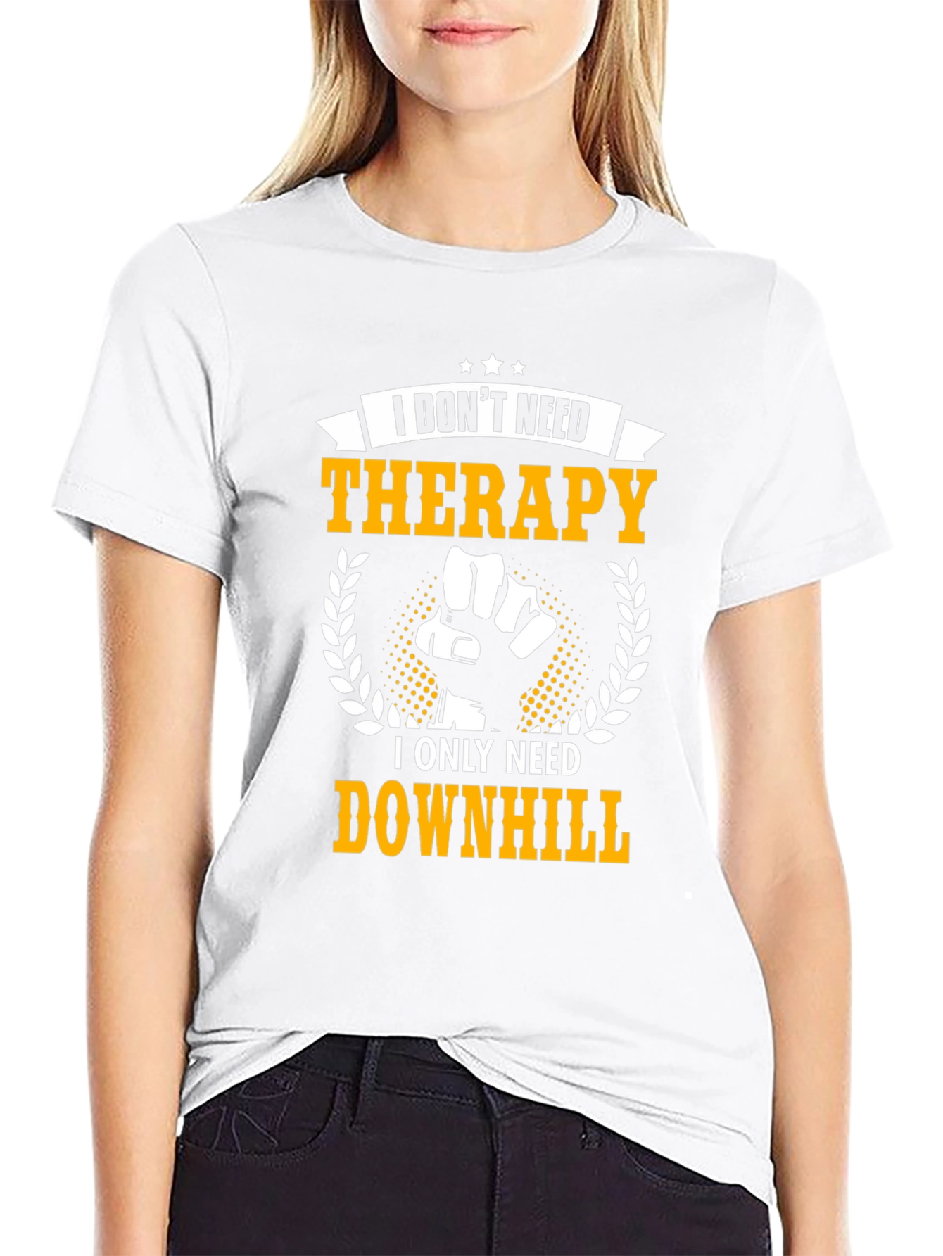 Downhill Therapy Graphic Tee - Black
