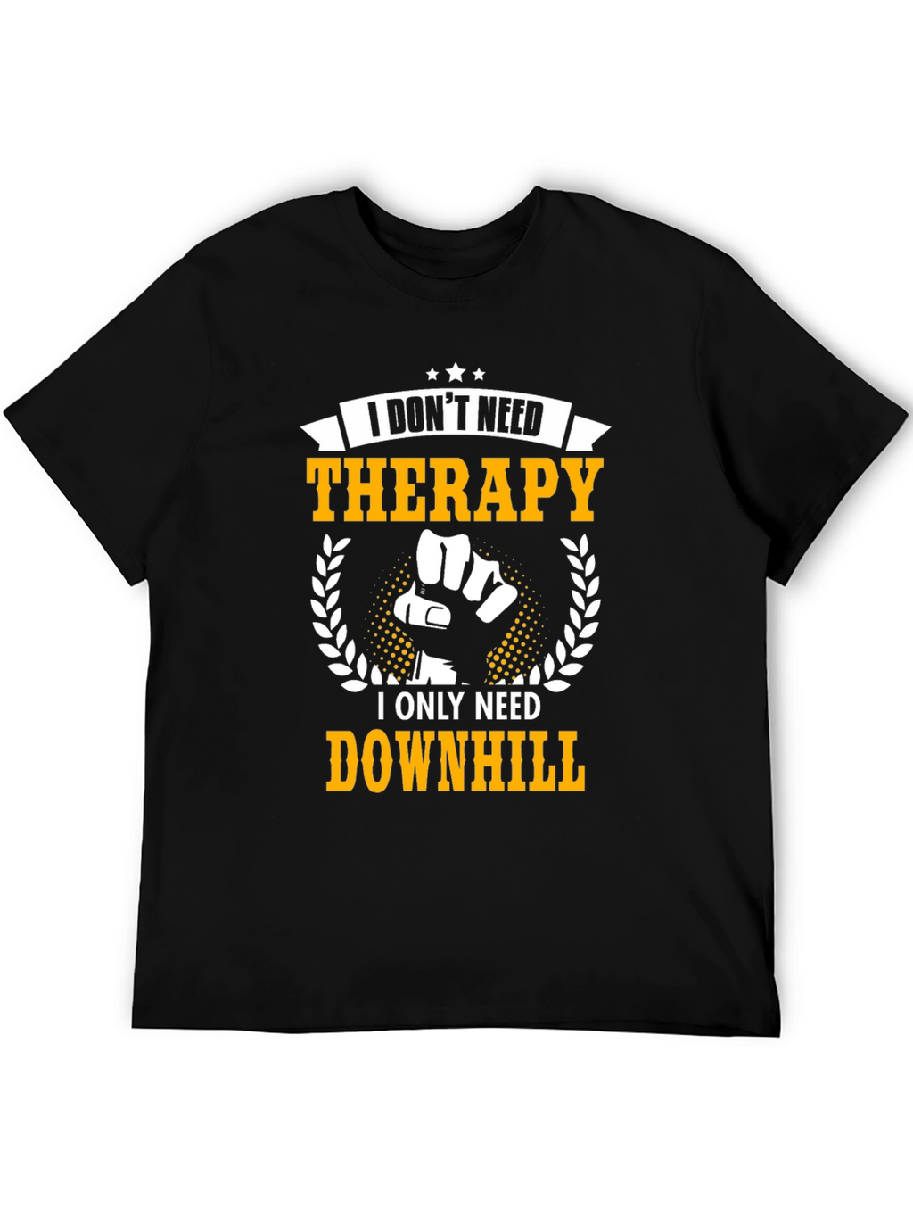 Downhill Therapy Graphic Tee - Black