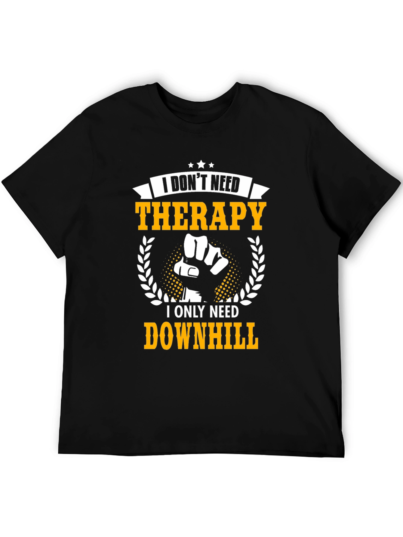 Downhill Therapy Graphic Tee - Black