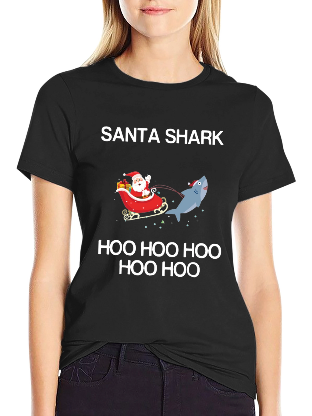 Santa Shark Holiday T-Shirt: Festive Fun