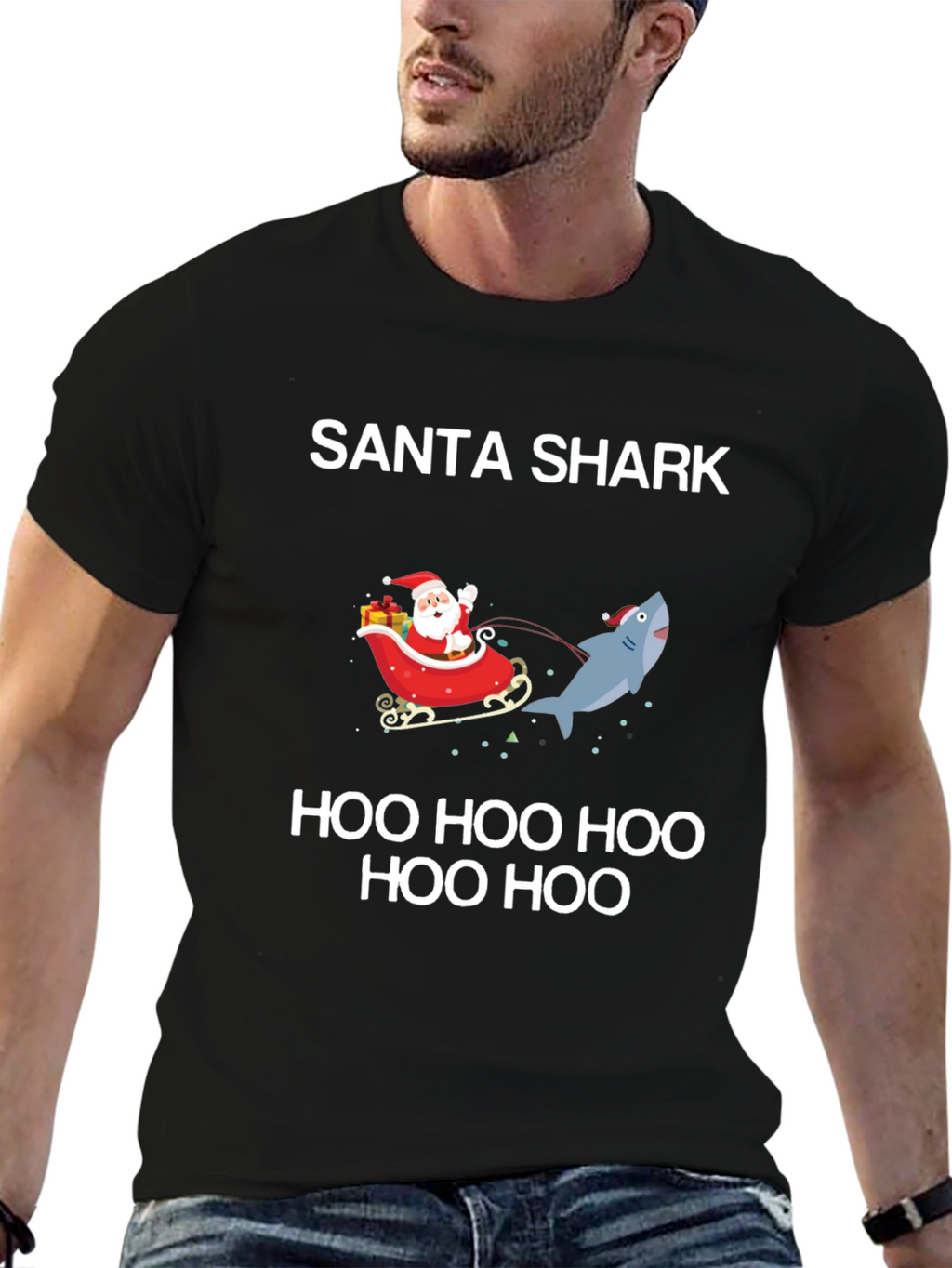 Santa Shark Holiday T-Shirt: Festive Fun