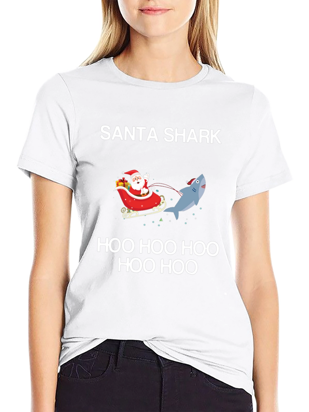 Santa Shark Holiday T-Shirt: Festive Fun