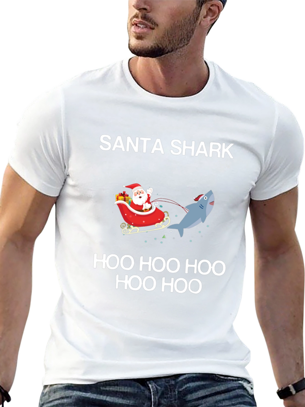 Santa Shark Holiday T-Shirt: Festive Fun