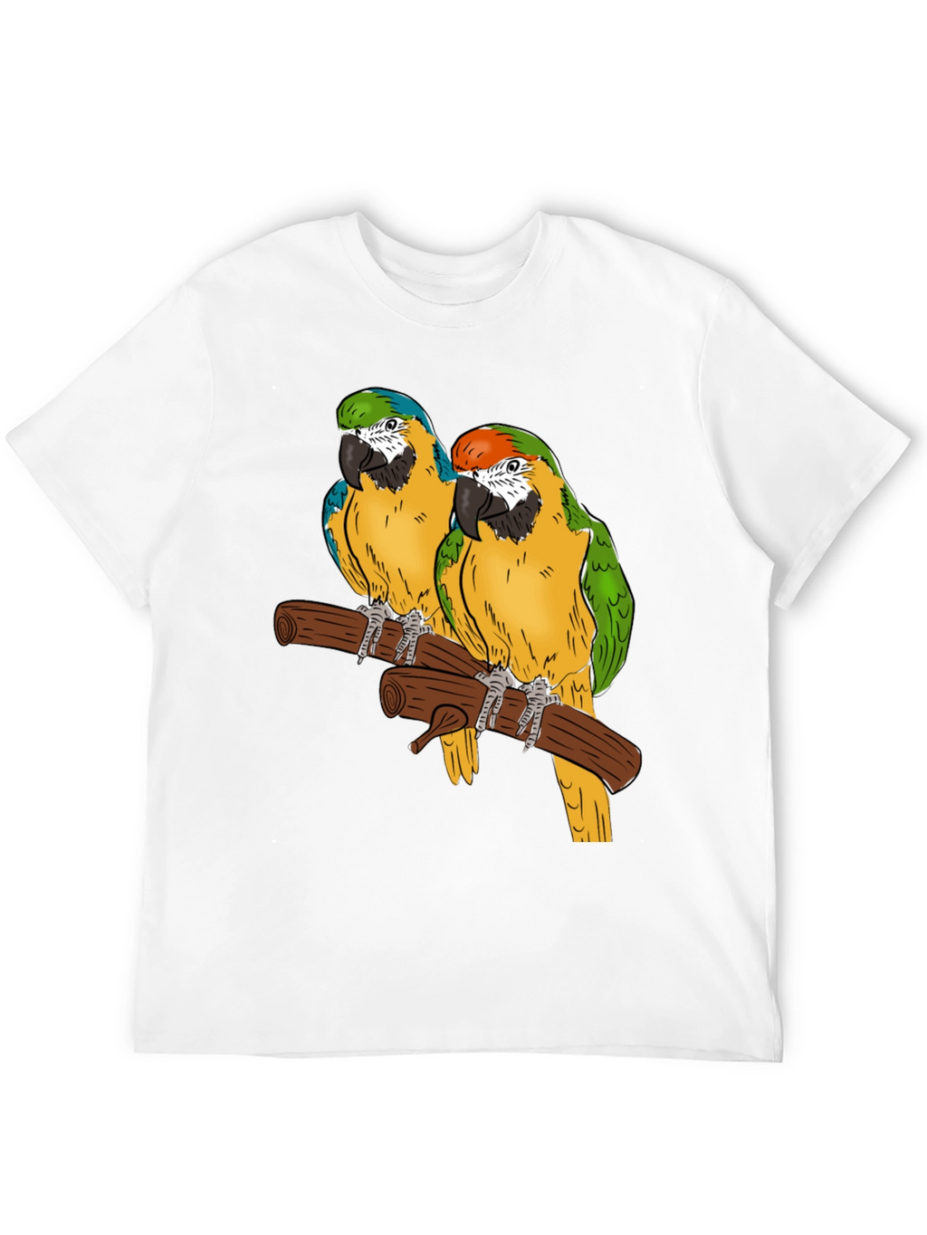 Parrot Graphic T-Shirt - Tropical Bird Tee