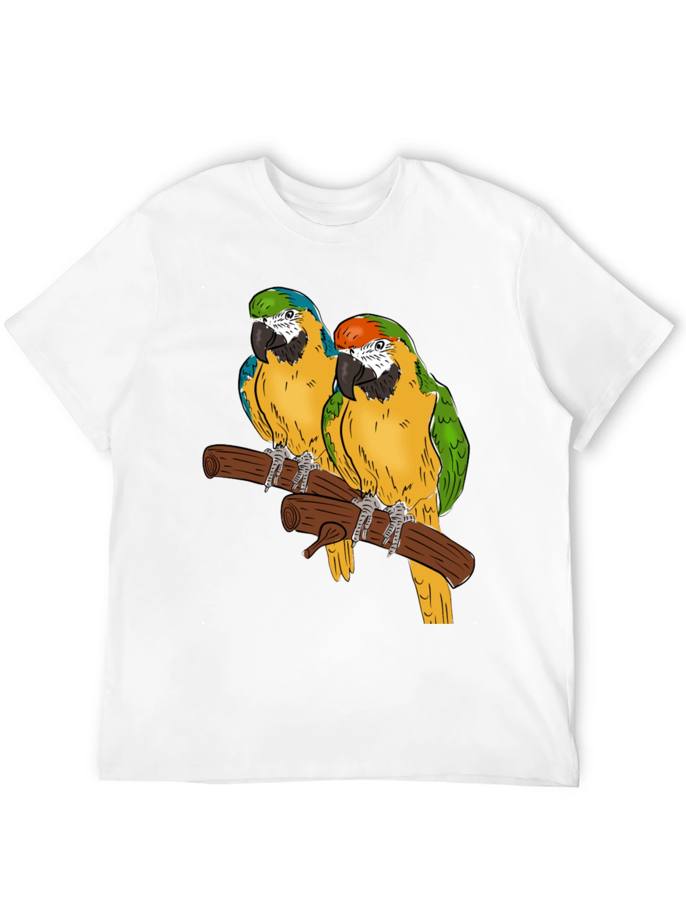 Parrot Graphic T-Shirt - Tropical Bird Tee