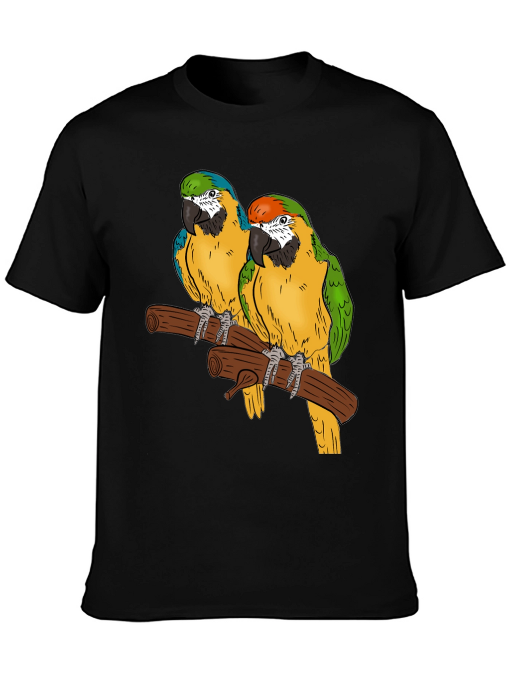 Parrot Graphic T-Shirt - Tropical Bird Tee