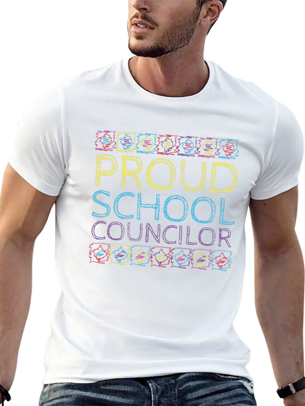 Proud School Counselor Graphic T-Shirt