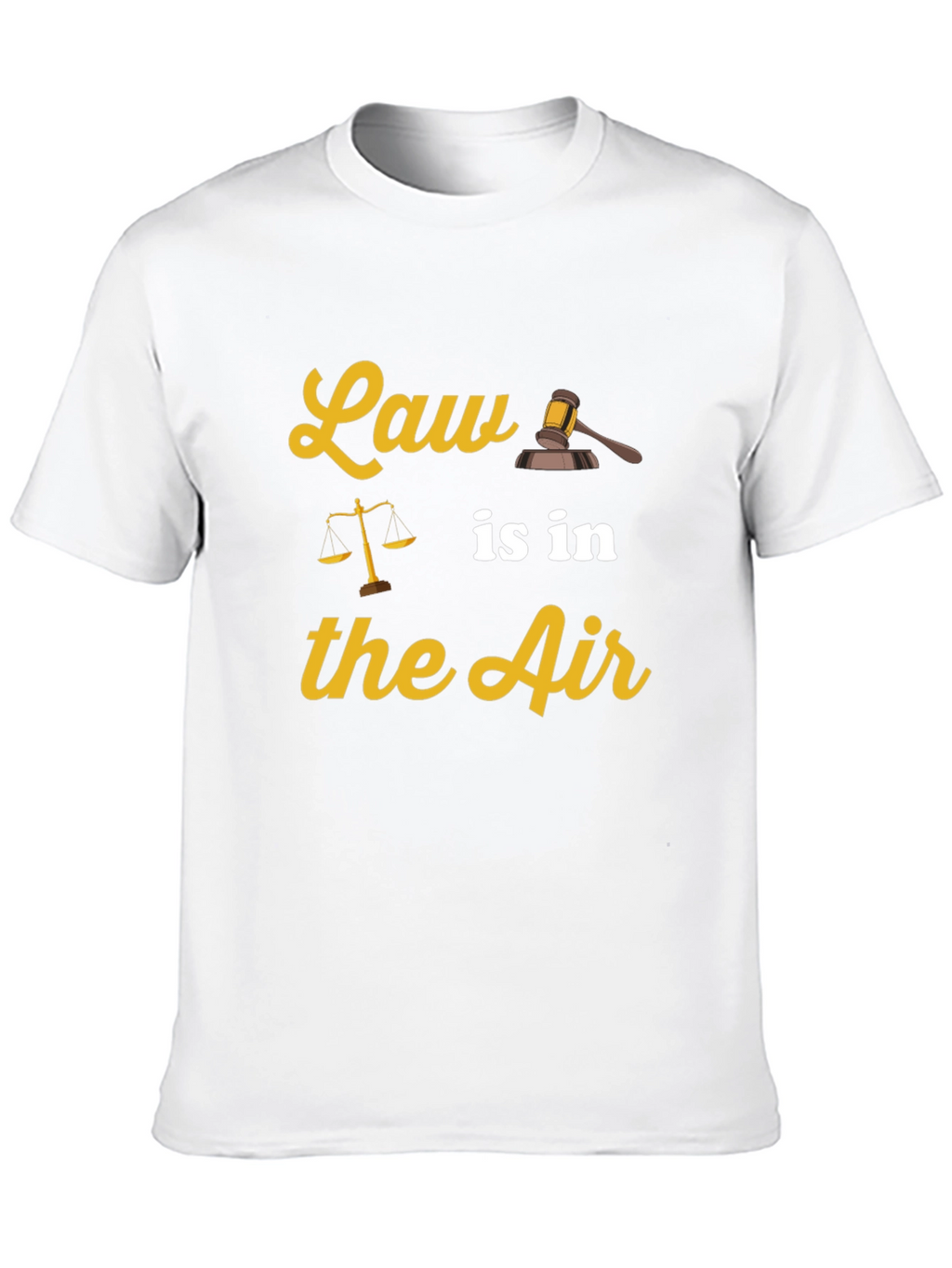 Law is in the Air Black T-Shirt