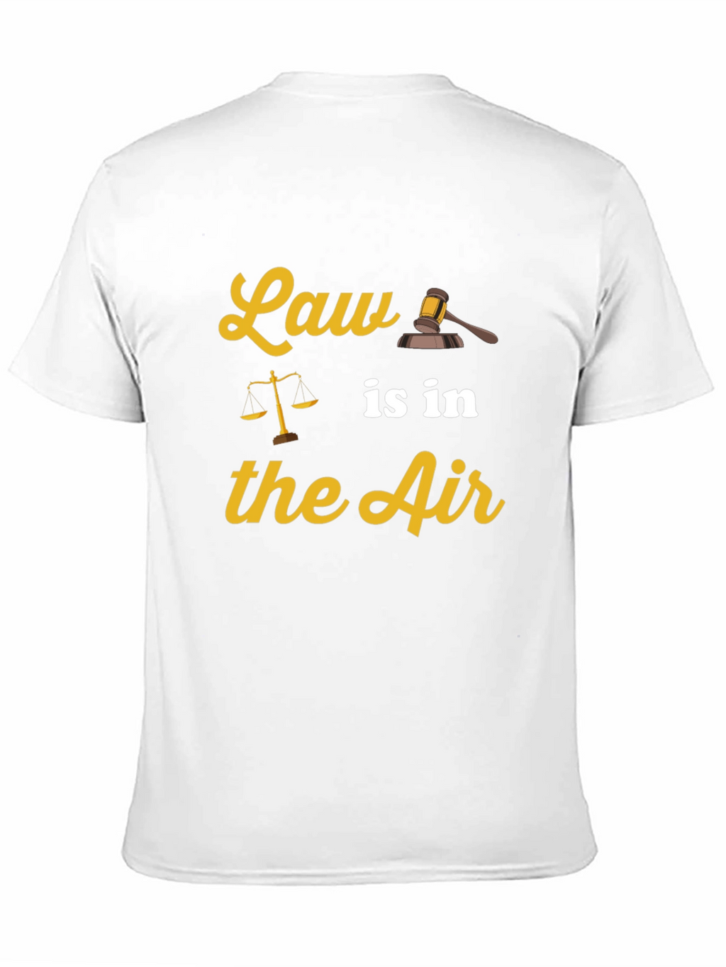 Law is in the Air Black T-Shirt