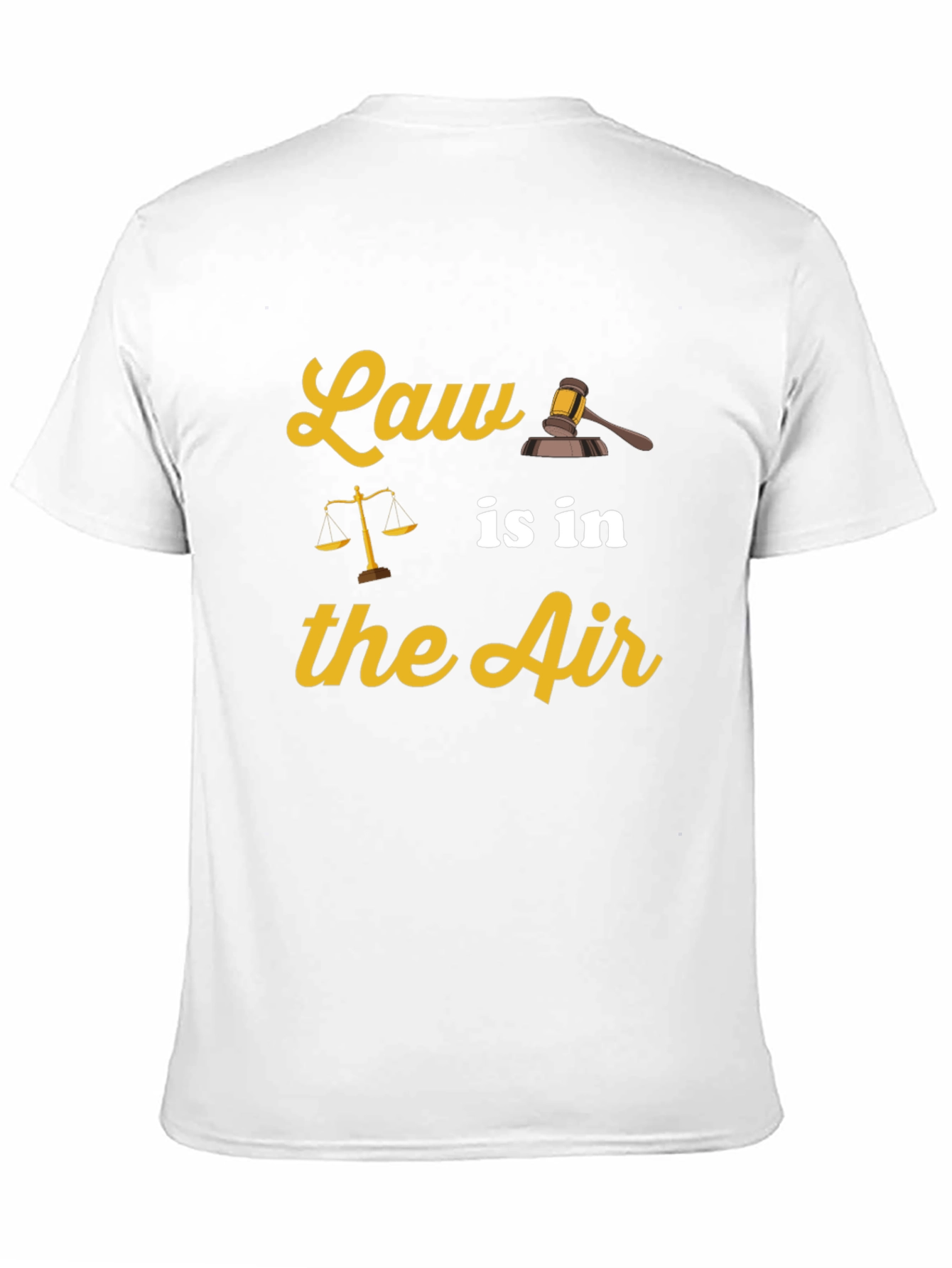 Law is in the Air Black T-Shirt