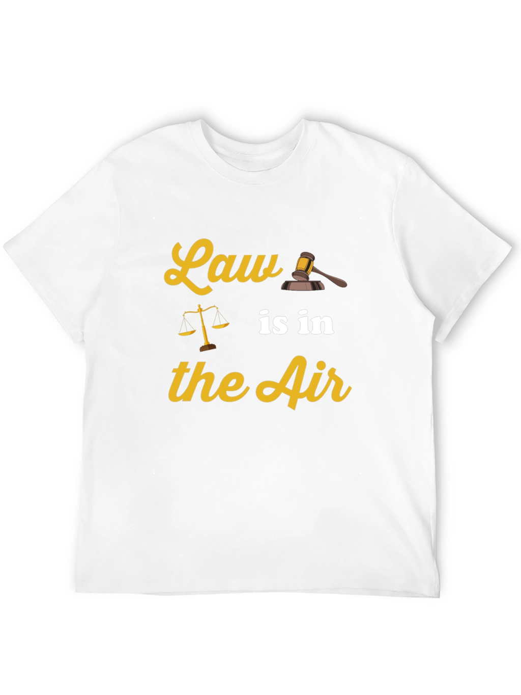 Law is in the Air Black T-Shirt