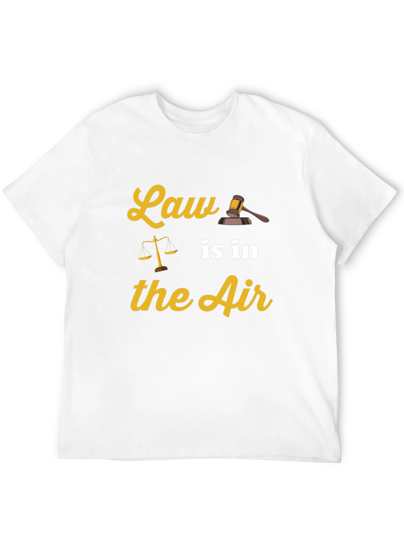 Law is in the Air Black T-Shirt