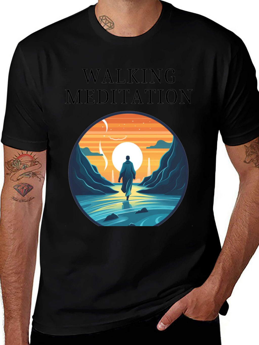Walking Meditation Graphic Tee