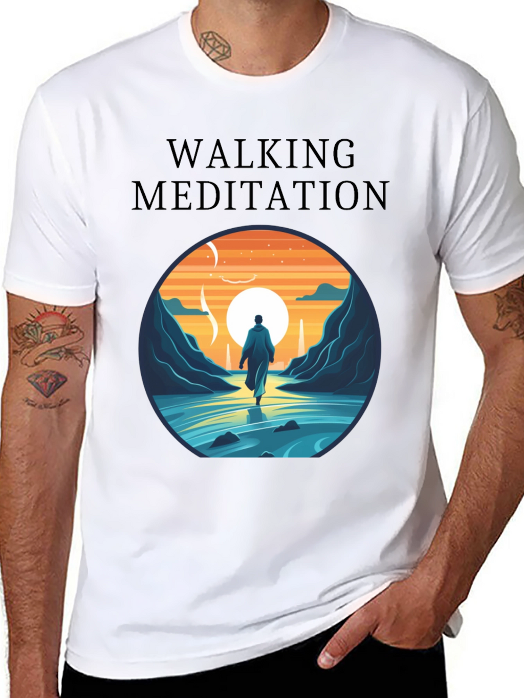 Walking Meditation Graphic Tee