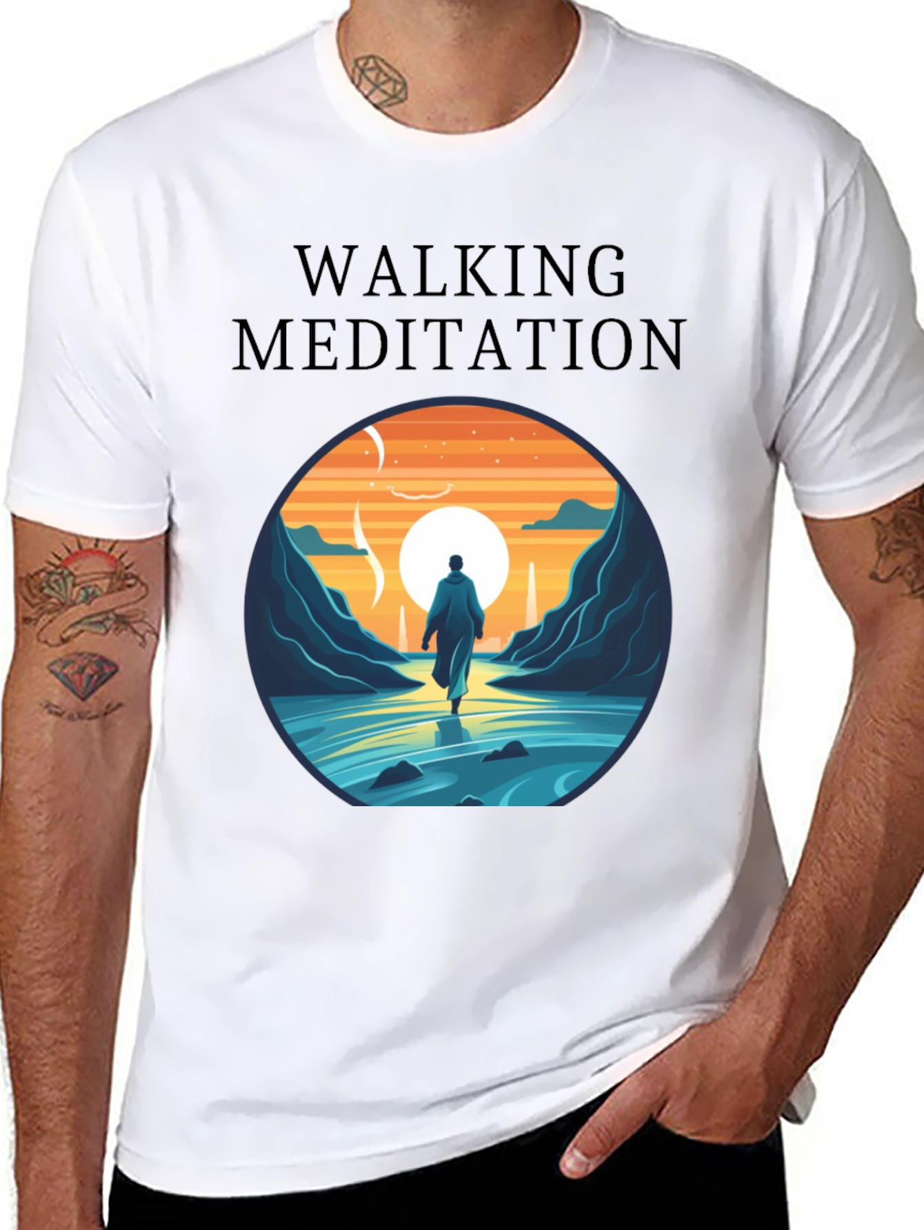 Walking Meditation Graphic Tee