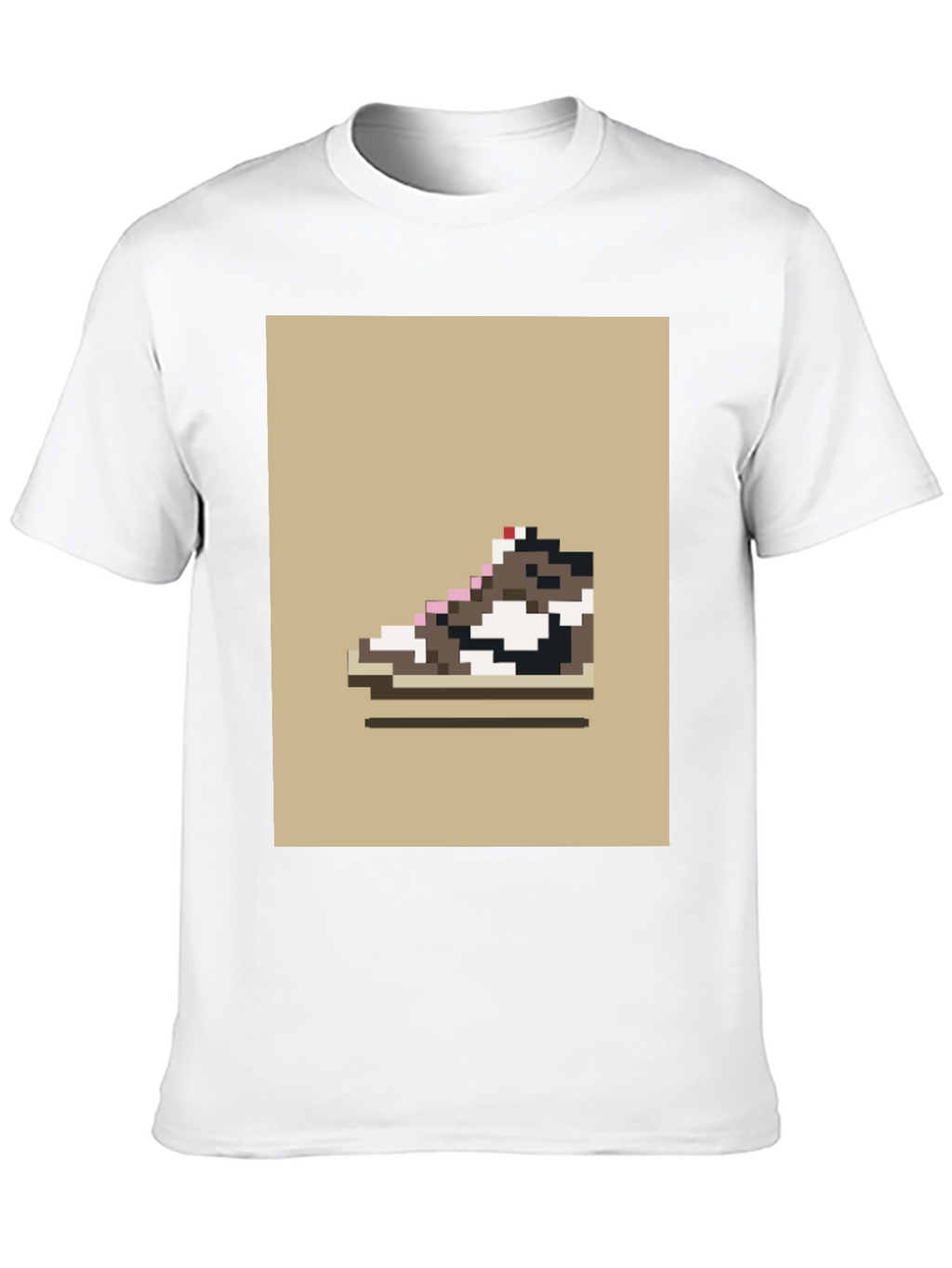 Pixel Sneaker Graphic Tee - Retro Style