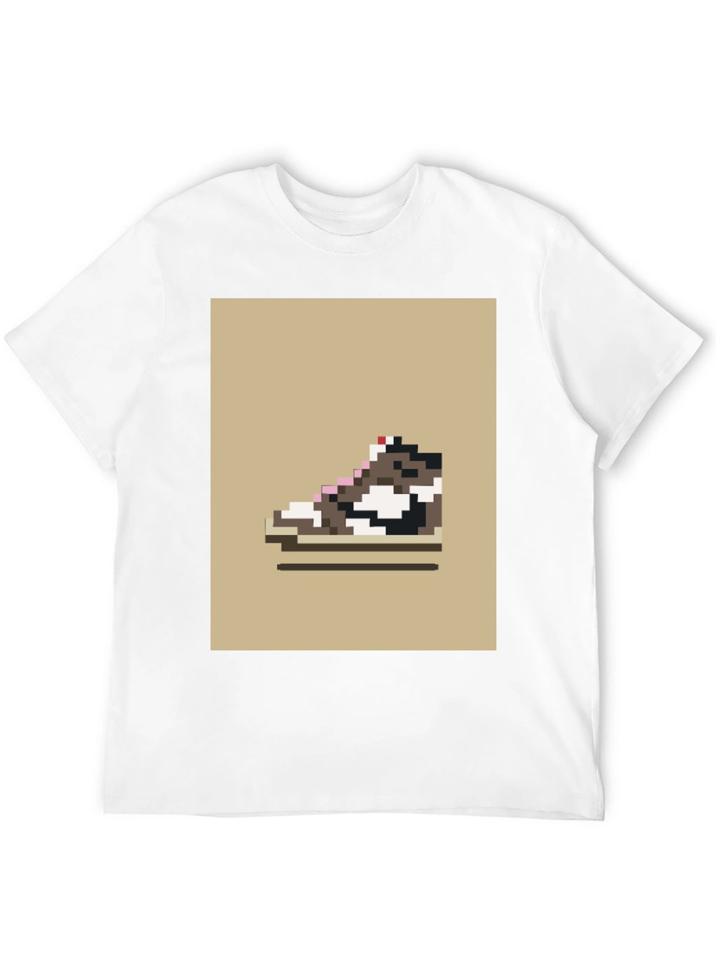 Pixel Sneaker Graphic Tee - Retro Style