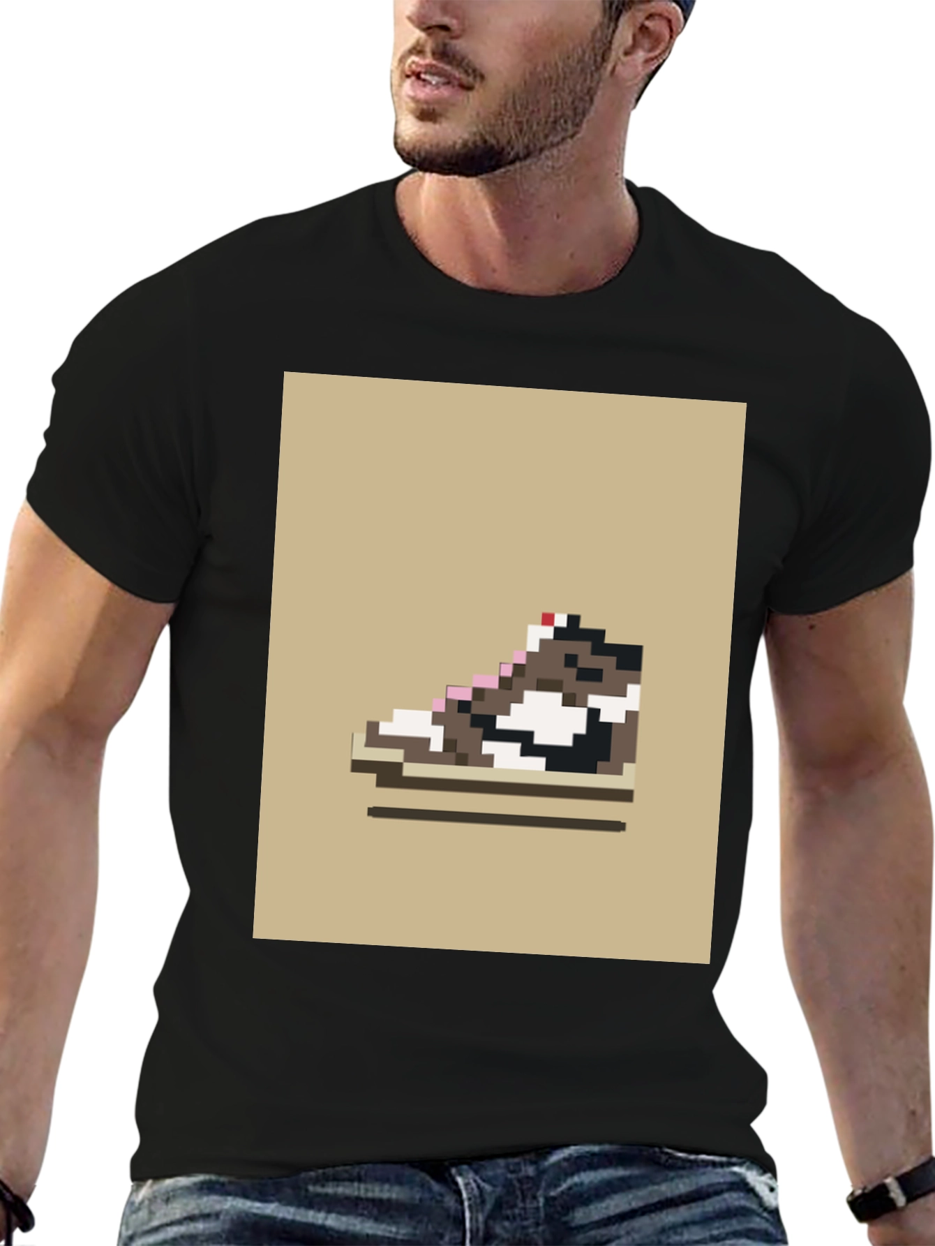Pixel Sneaker Graphic Tee - Retro Style