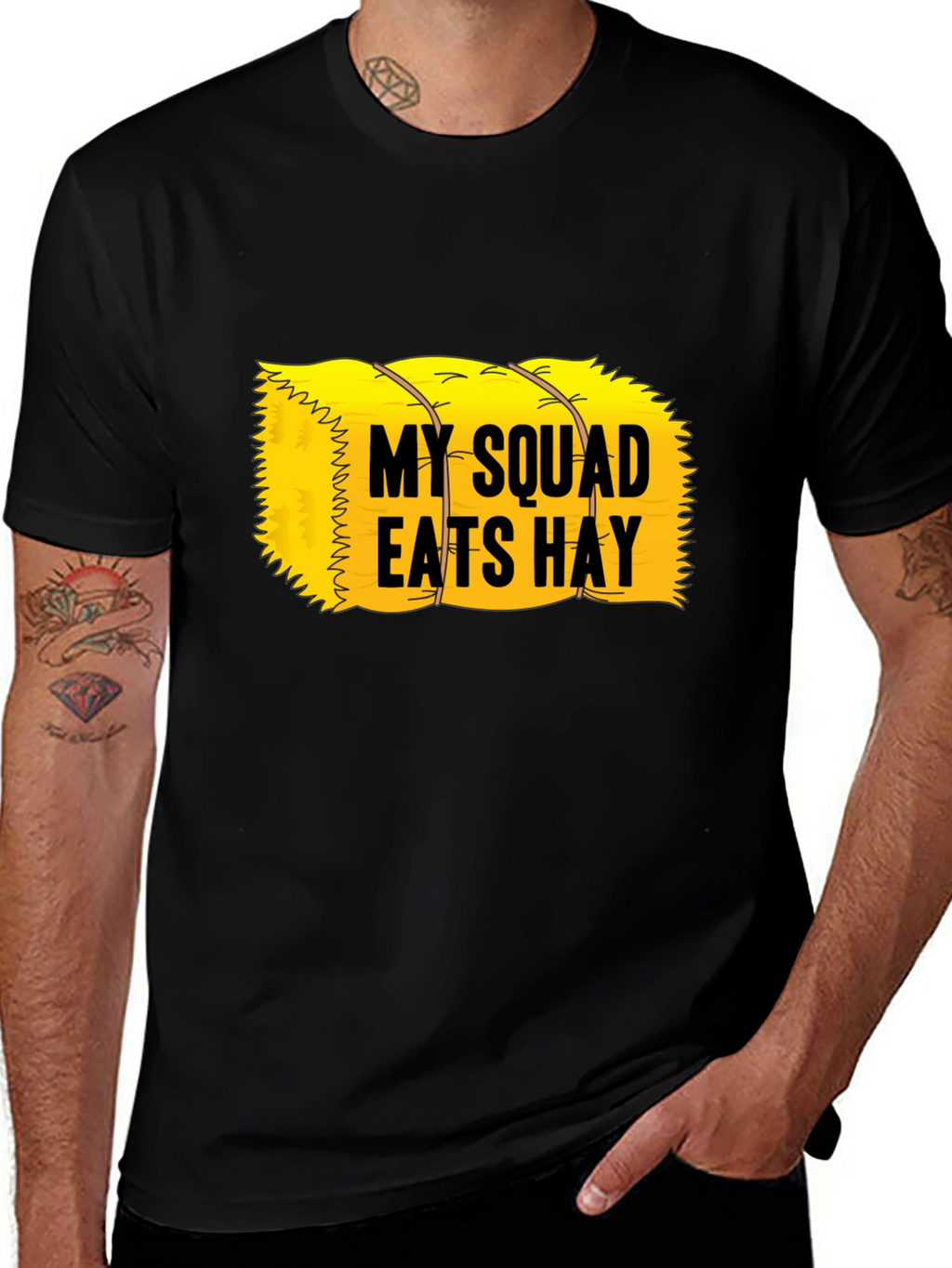 My Squad Eats Hay T-Shirt - Novelty Graphic Tee