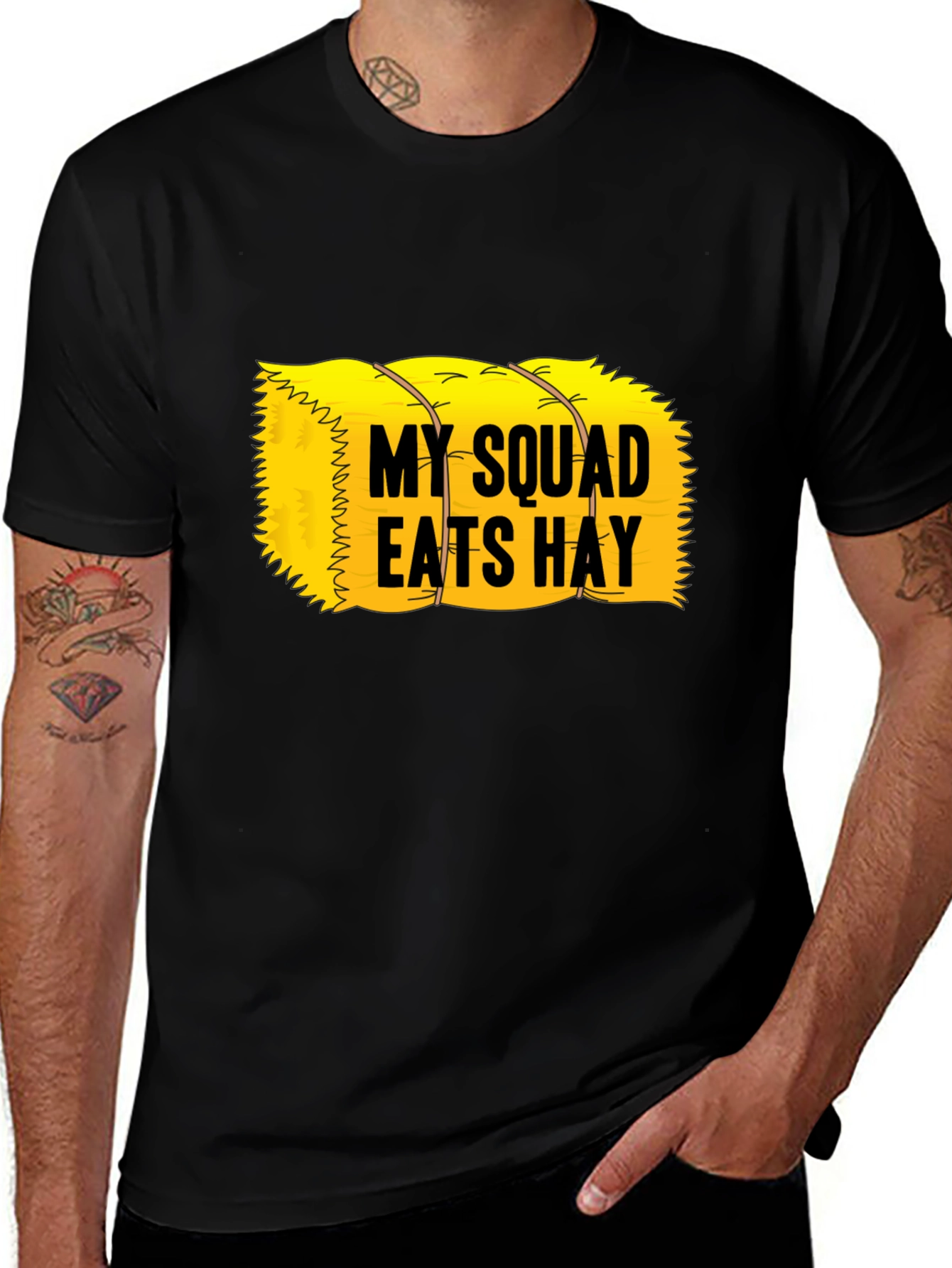 My Squad Eats Hay T-Shirt - Novelty Graphic Tee