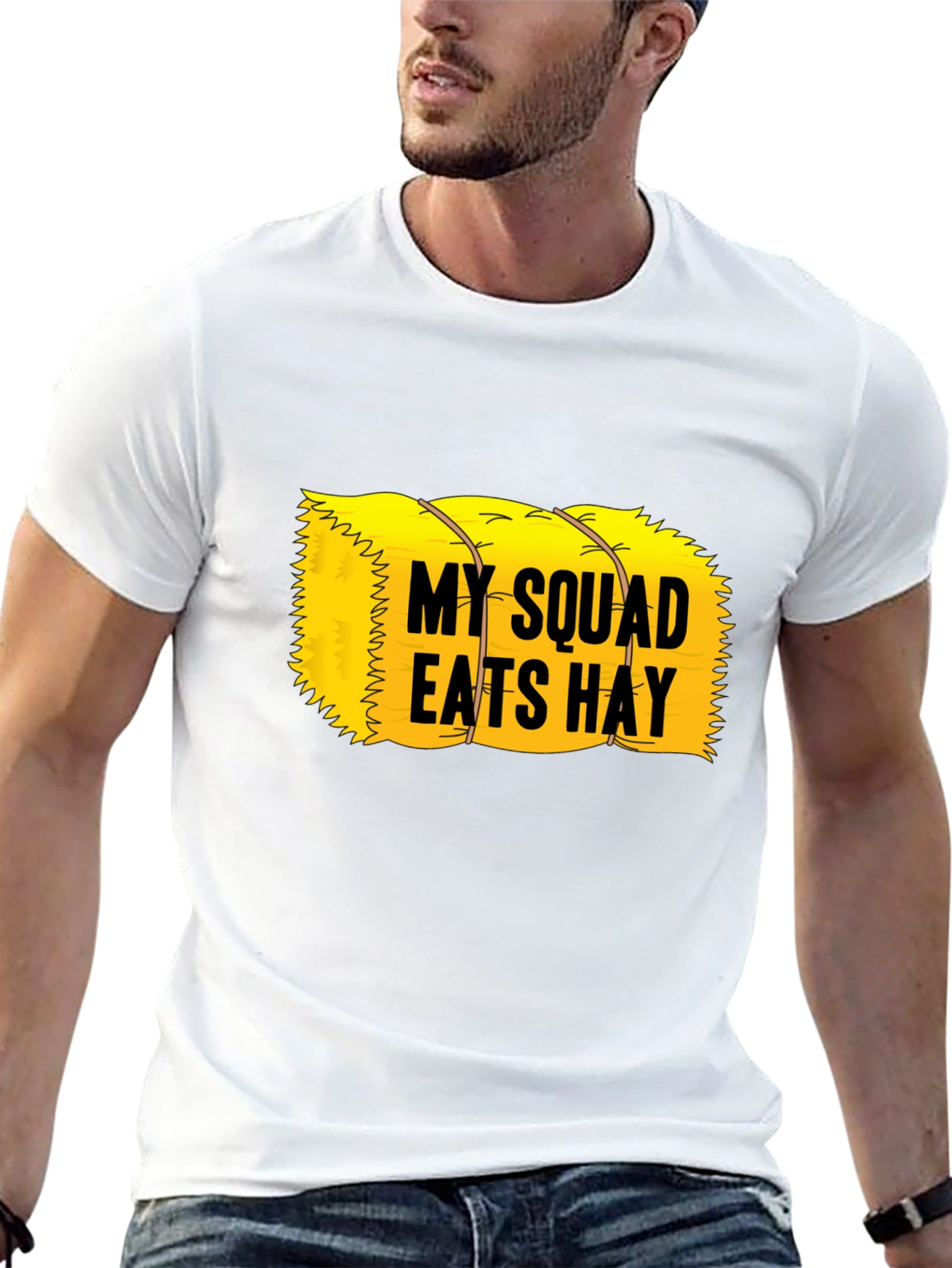My Squad Eats Hay T-Shirt - Novelty Graphic Tee