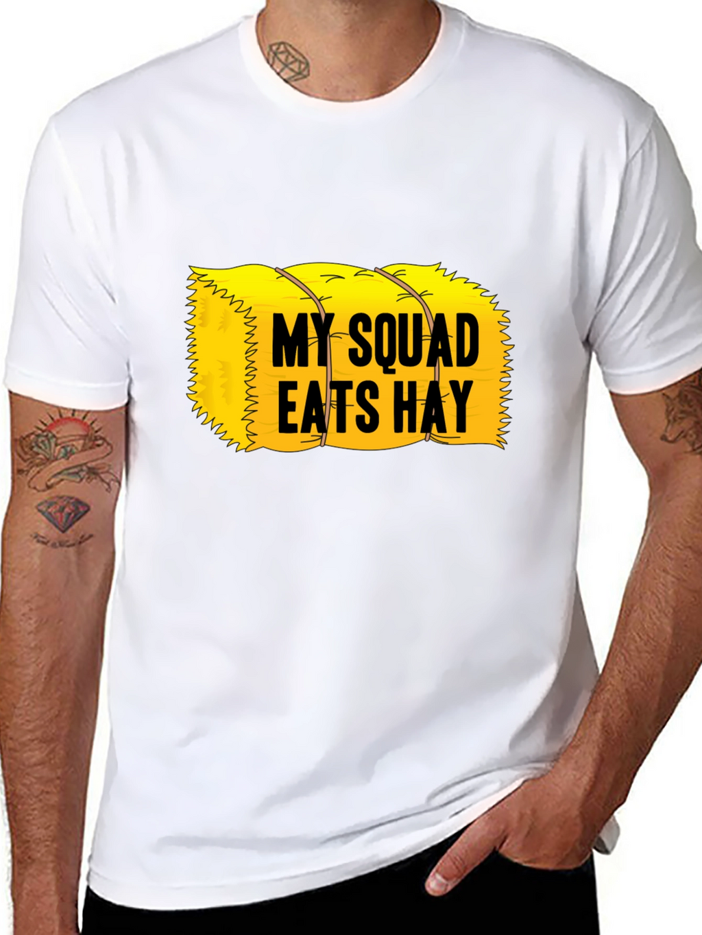 My Squad Eats Hay T-Shirt - Novelty Graphic Tee