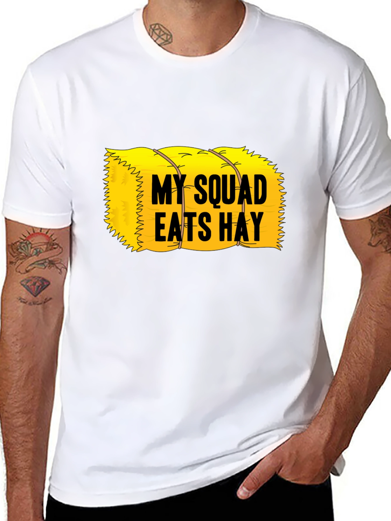 My Squad Eats Hay T-Shirt - Novelty Graphic Tee