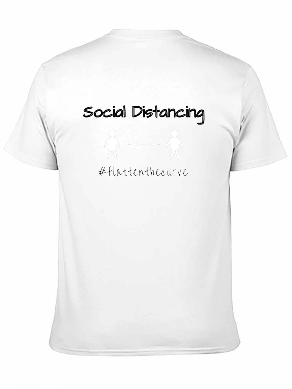 Social Distancing Flatten The Curve T-Shirt
