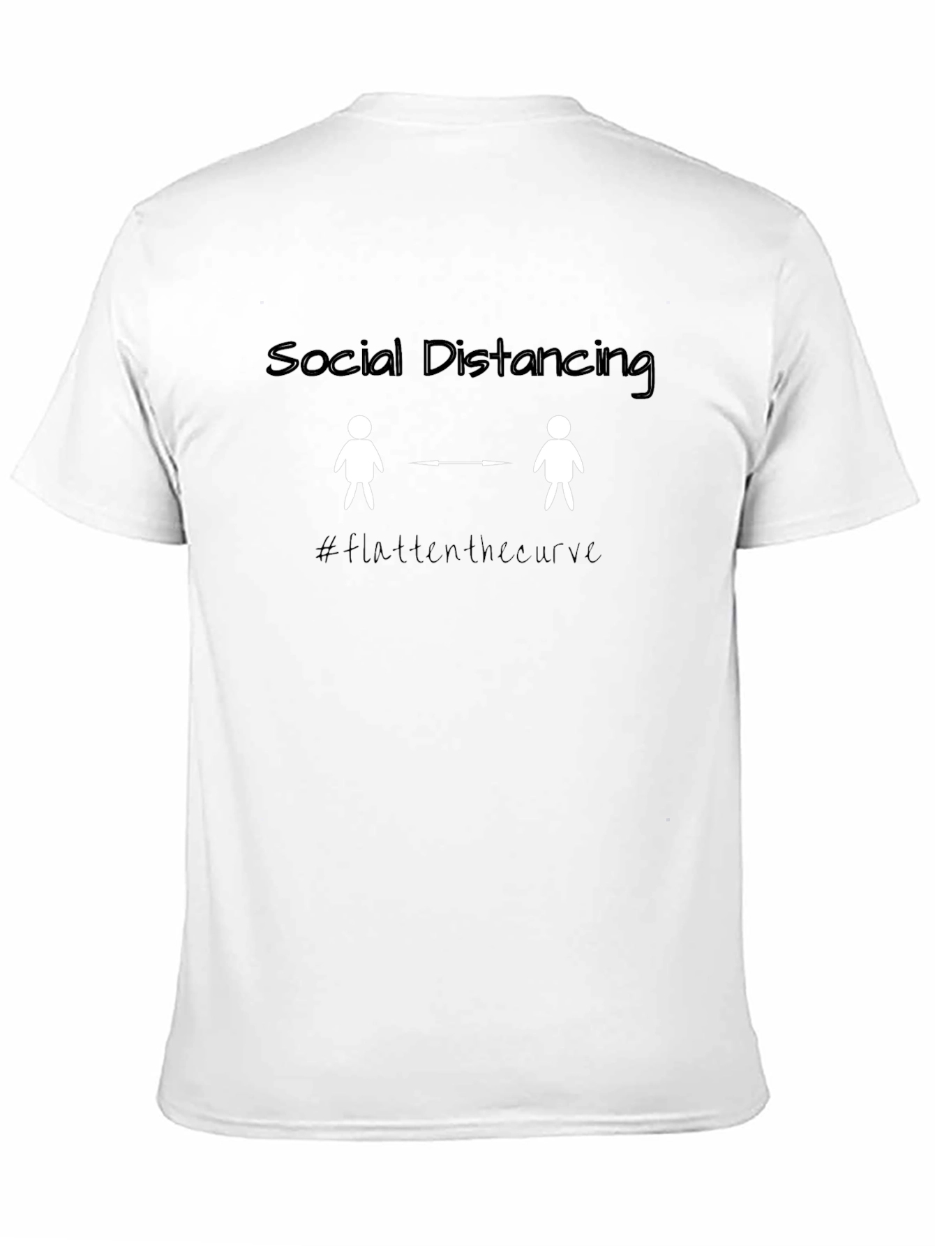 Social Distancing Flatten The Curve T-Shirt