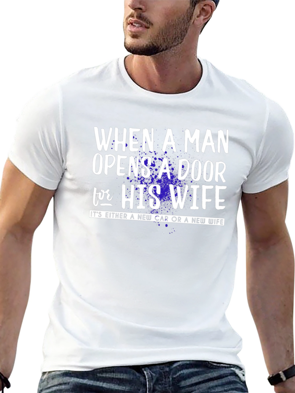 Funny New Car or Wife Graphic T-Shirt