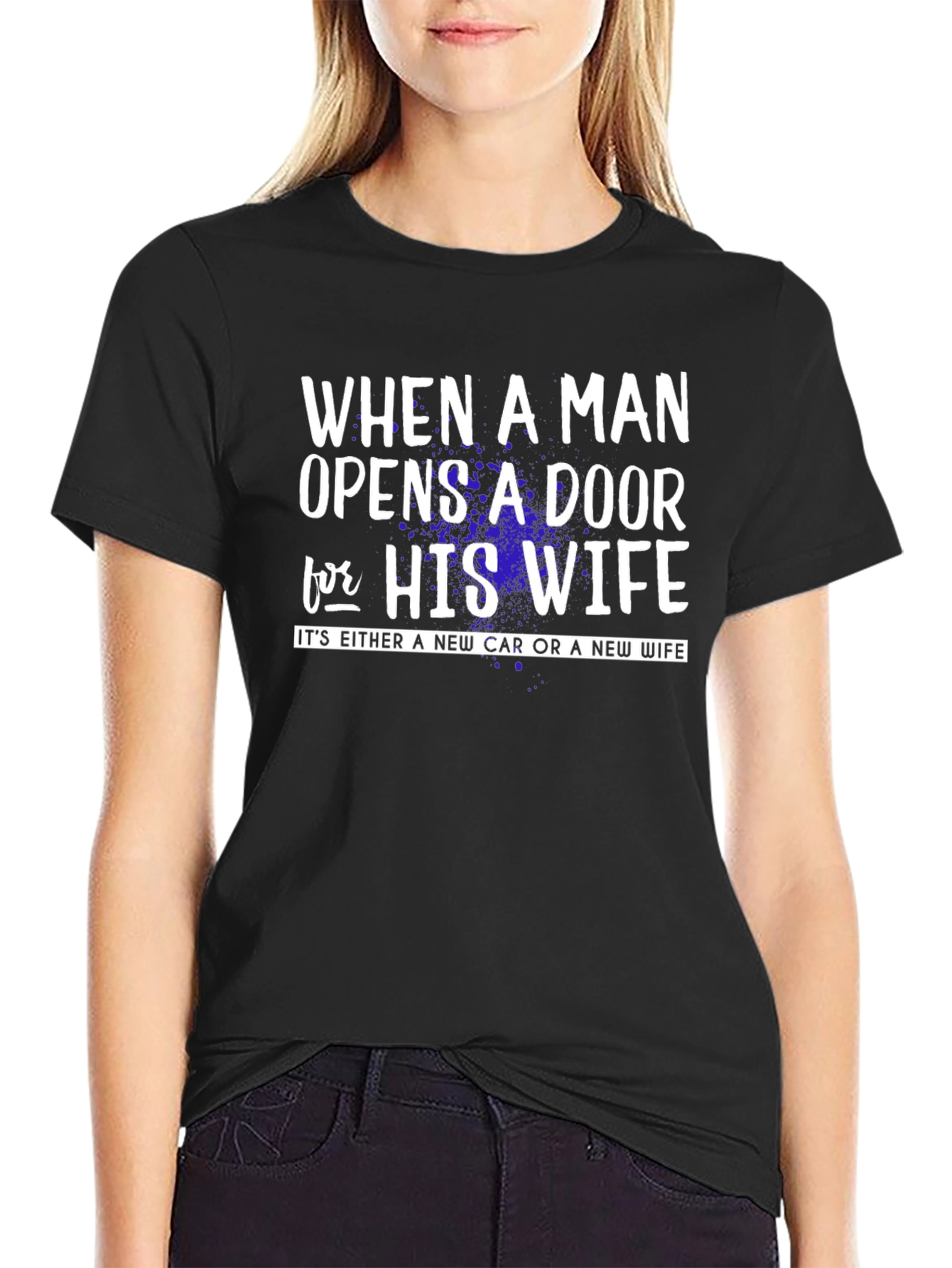Funny New Car or Wife Graphic T-Shirt