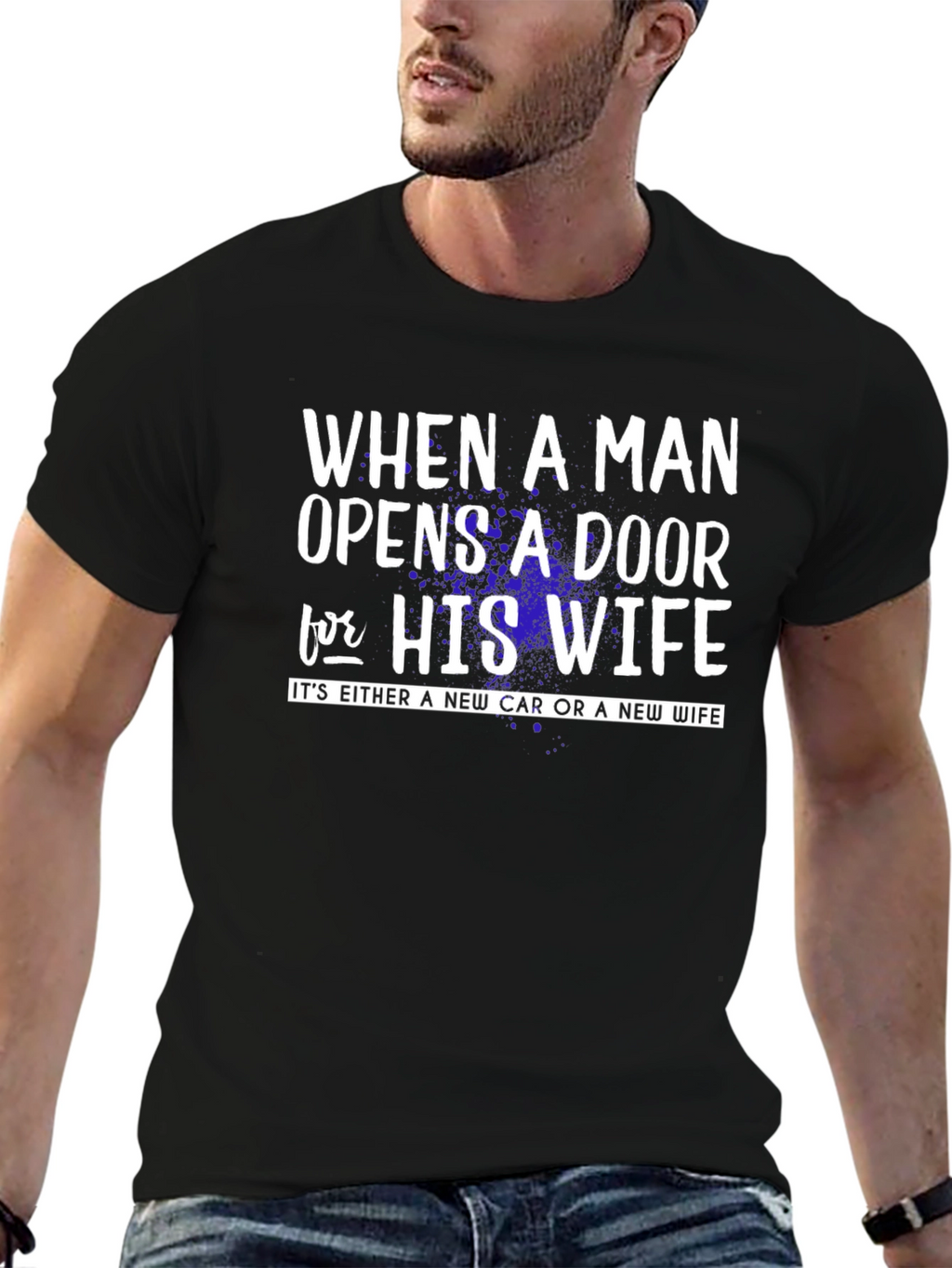 Funny New Car or Wife Graphic T-Shirt