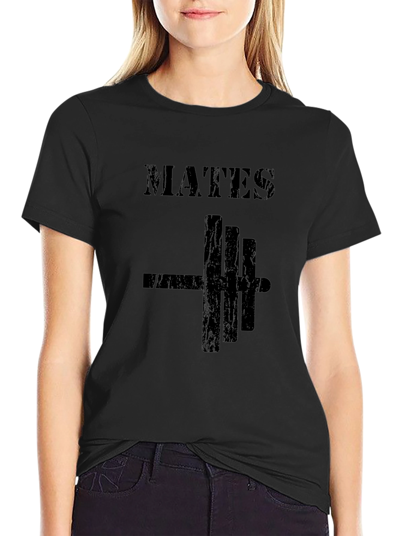 Mates Weightlifting T-Shirt Gym Fitness
