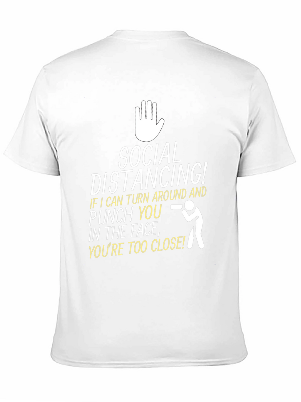 Social Distancing Graphic Tee - Funny Novelty T-Shirt
