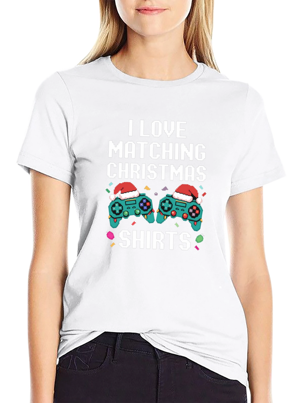 I Love Matching Christmas Shirts Gamer T-Shirt