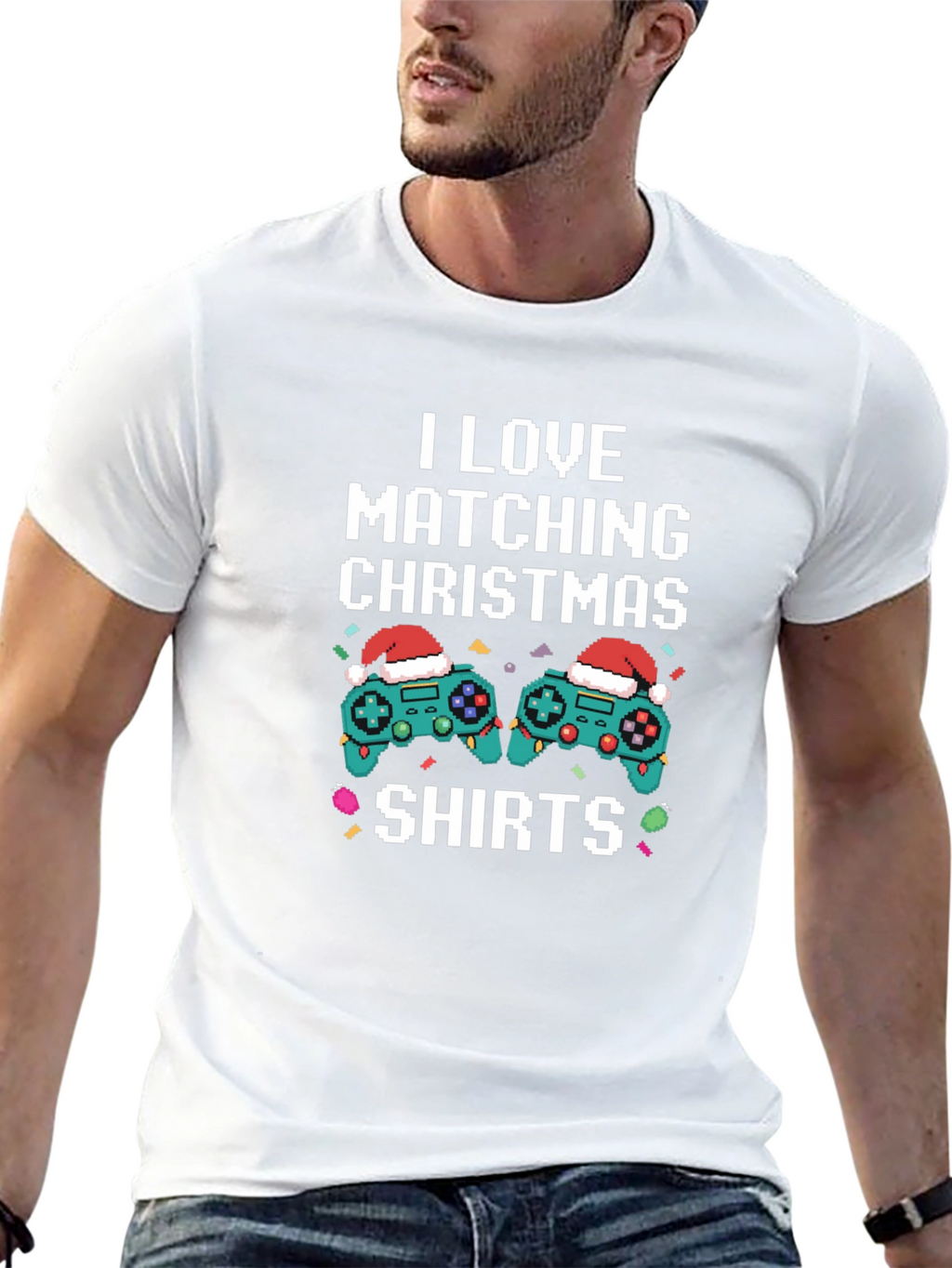 I Love Matching Christmas Shirts Gamer T-Shirt