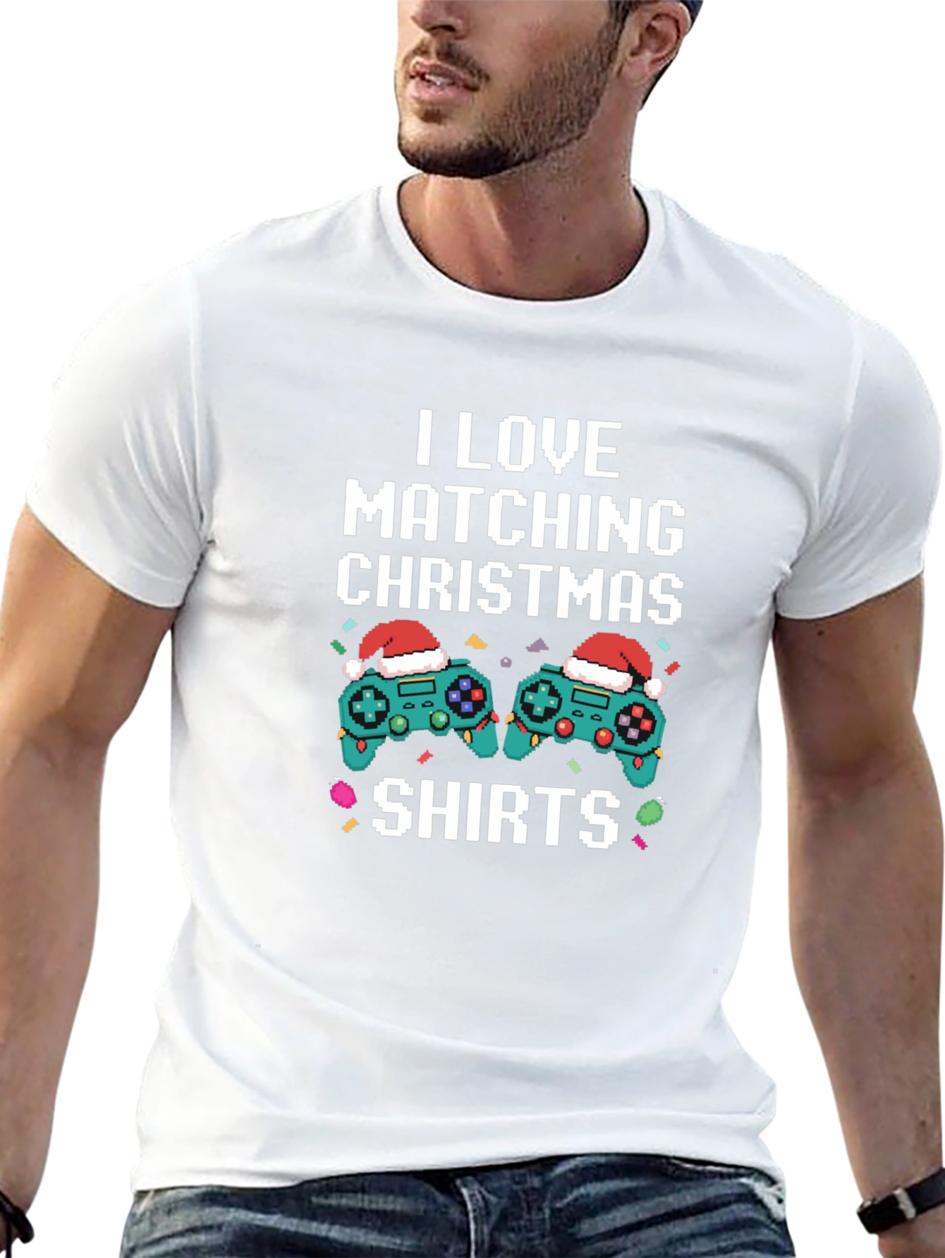 I Love Matching Christmas Shirts Gamer T-Shirt