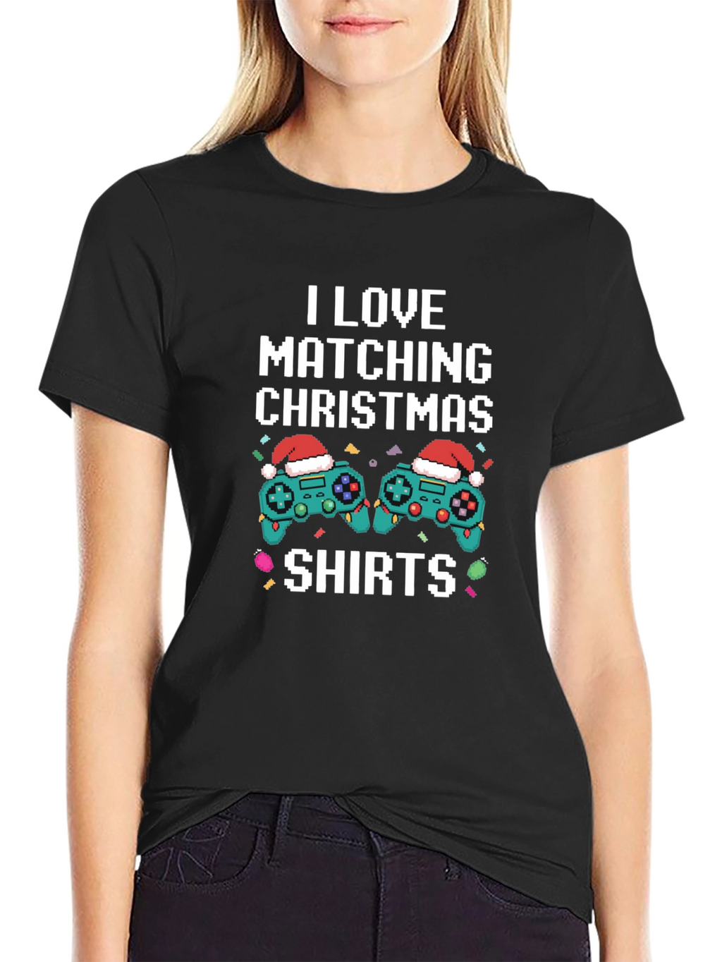 I Love Matching Christmas Shirts Gamer T-Shirt
