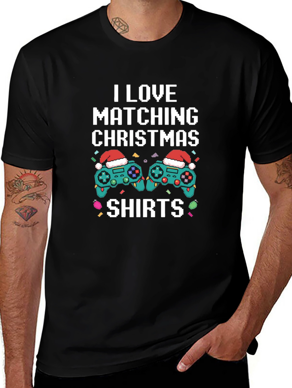I Love Matching Christmas Shirts Gamer T-Shirt