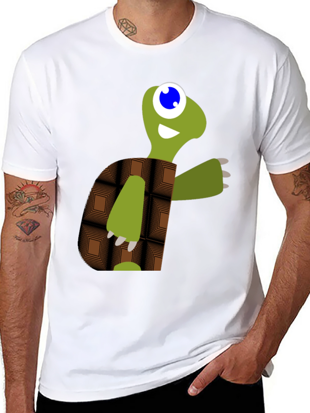 Turtle Graphic Tee - Black Casual Shirt