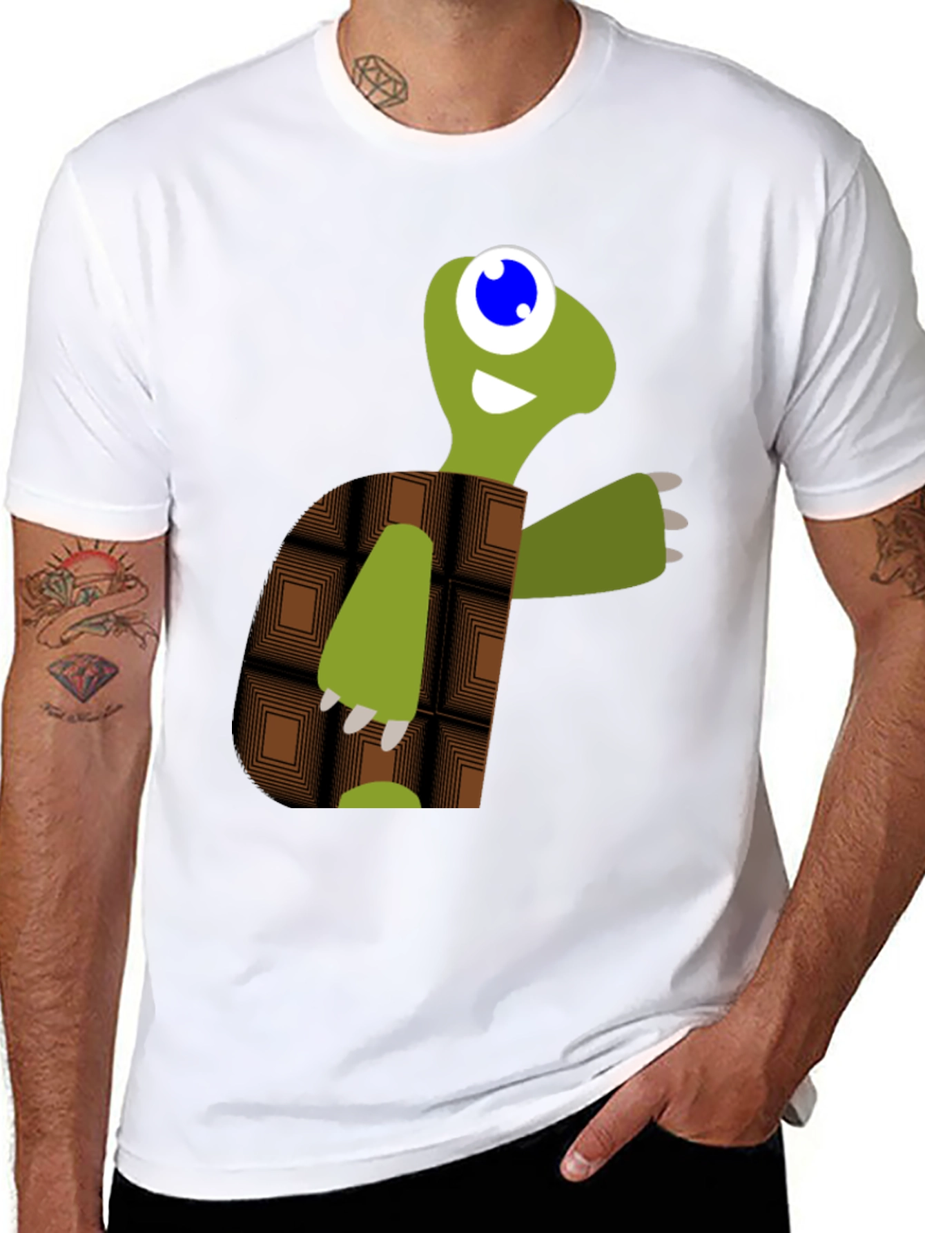 Turtle Graphic Tee - Black Casual Shirt