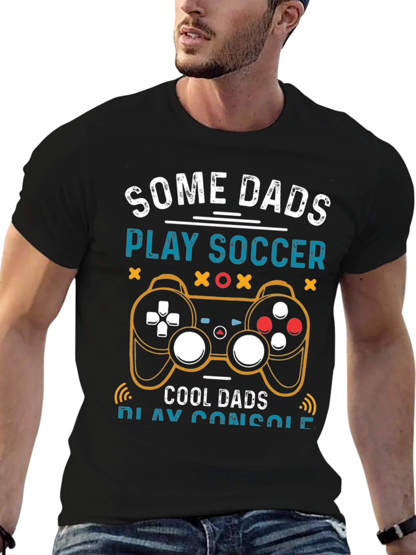 Some Dads Play Soccer Cool Dads Play Console T-Shirt