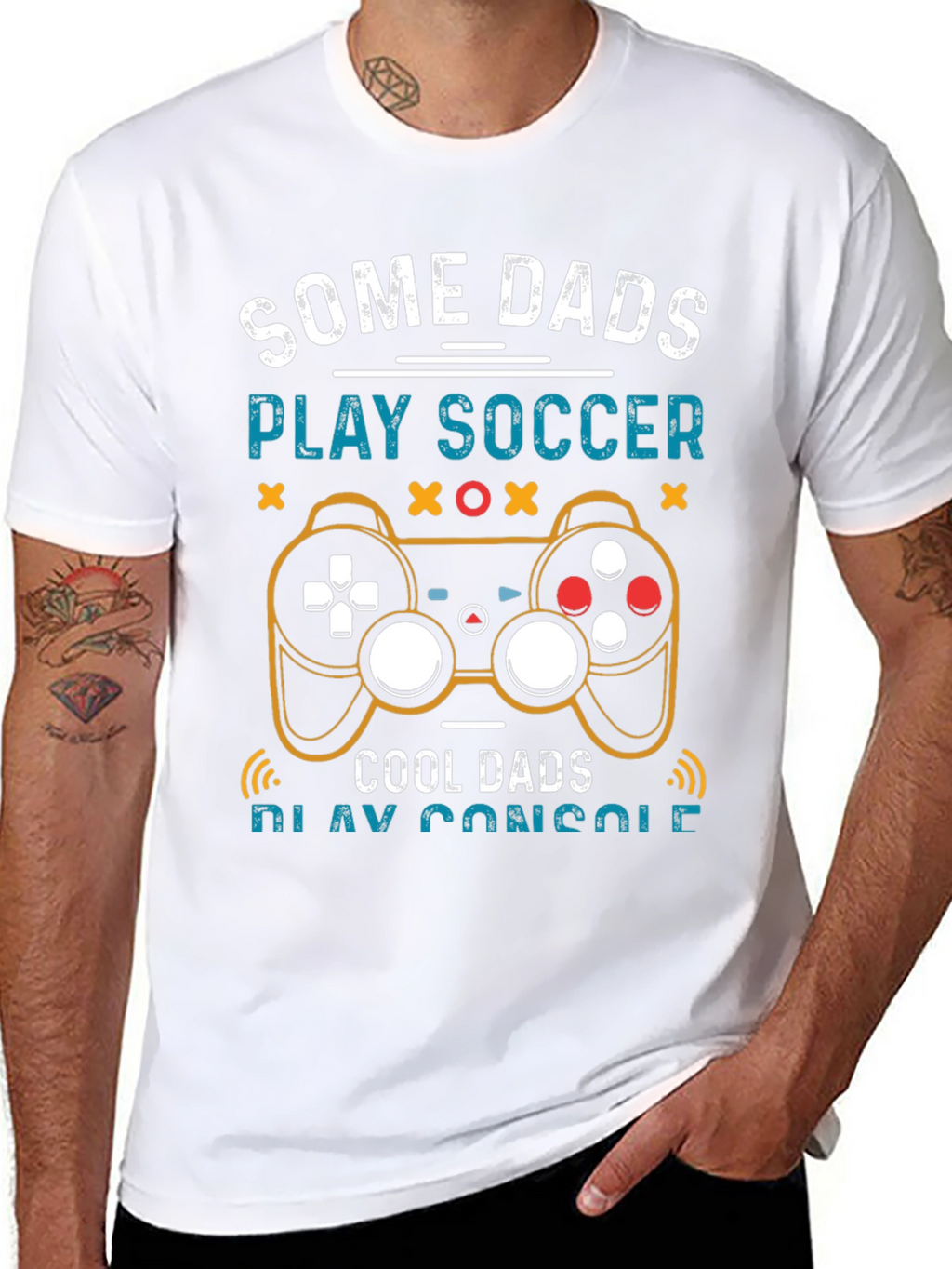Some Dads Play Soccer Cool Dads Play Console T-Shirt
