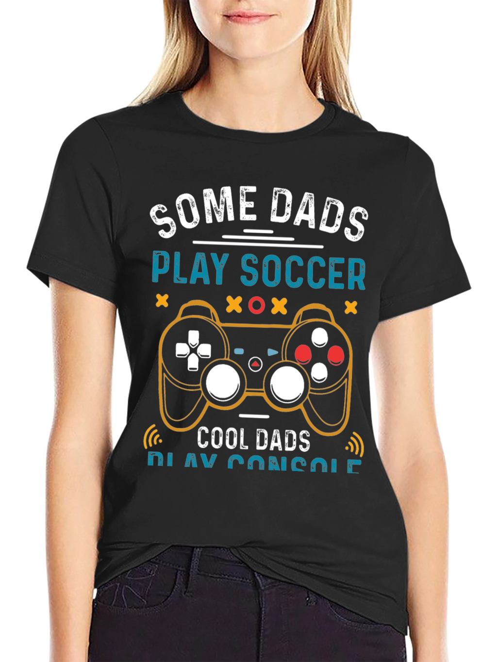 Some Dads Play Soccer Cool Dads Play Console T-Shirt