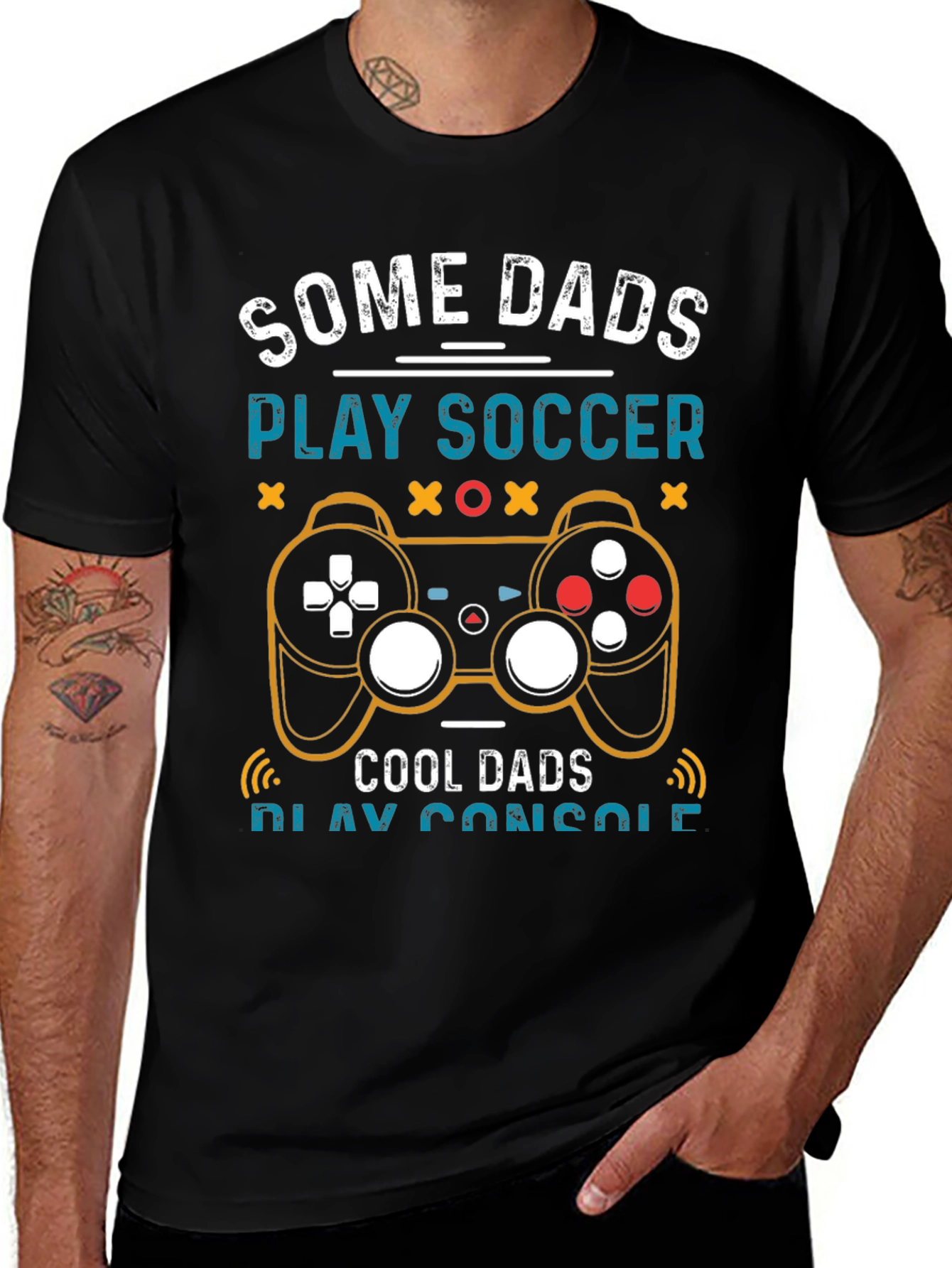 Some Dads Play Soccer Cool Dads Play Console T-Shirt