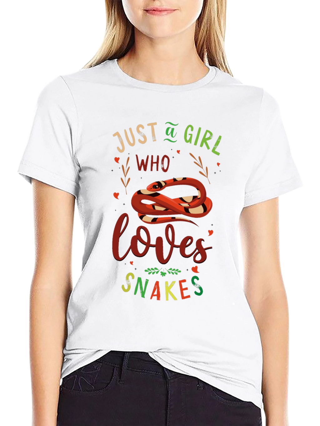 Just A Girl Who Loves Snakes Graphic Tee