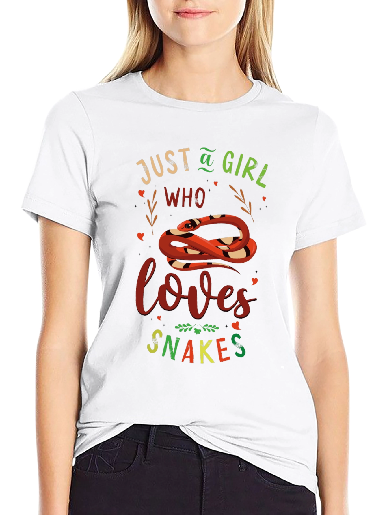 Just A Girl Who Loves Snakes Graphic Tee